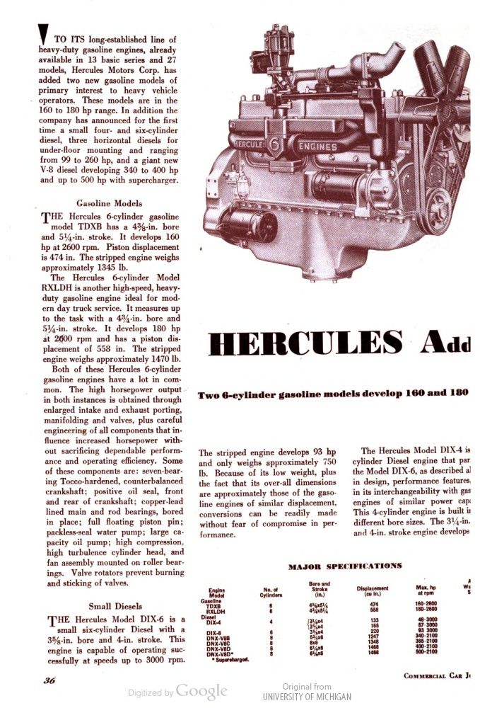 Truck Engines of the 1940s-1960s.