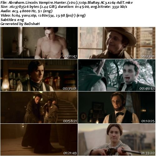 Abraham Lincoln: Vampire Hunter (2012) 720p BluRay AC3 x264 - AdiT