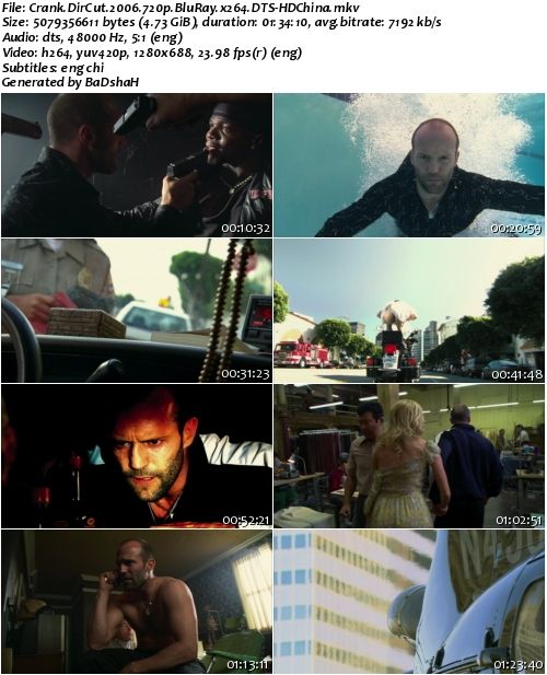 Crank DirCut (2006) 720p BluRay x264 DTS-HDChina Crank DirCut (2006) 720p BluRay x264 DTS-HDChina