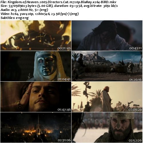 Kingdom of Heaven (2005) Director's Cut m720p BluRay x264-BiRD Kingdom of Heaven (2005) Director's Cut m720p BluRay x264-BiRD