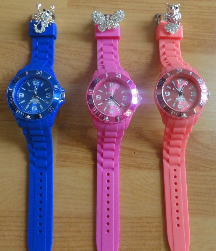 Đồng hồ xách tay Pháp dây cao su siêu bền...nhiều màu. - 3