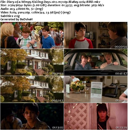 Diary of a Wimpy Kid: Dog Days 2012 m720p BluRay x264-BiRD Diary of a Wimpy Kid: Dog Days 2012 m720p BluRay x264-BiRD